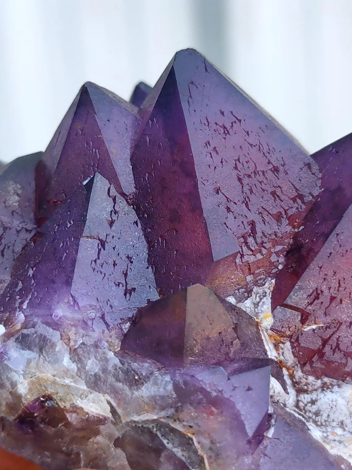 Alien Amethyst Phantom quartz cluster Natural minerals crystal in crystals