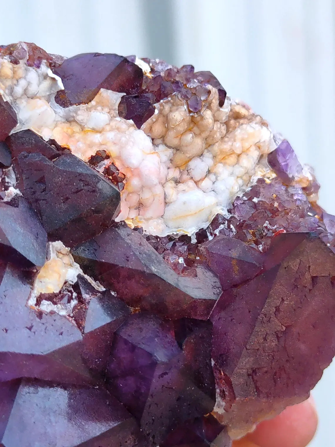 Alien Amethyst Phantom quartz cluster Natural minerals crystal in crystals