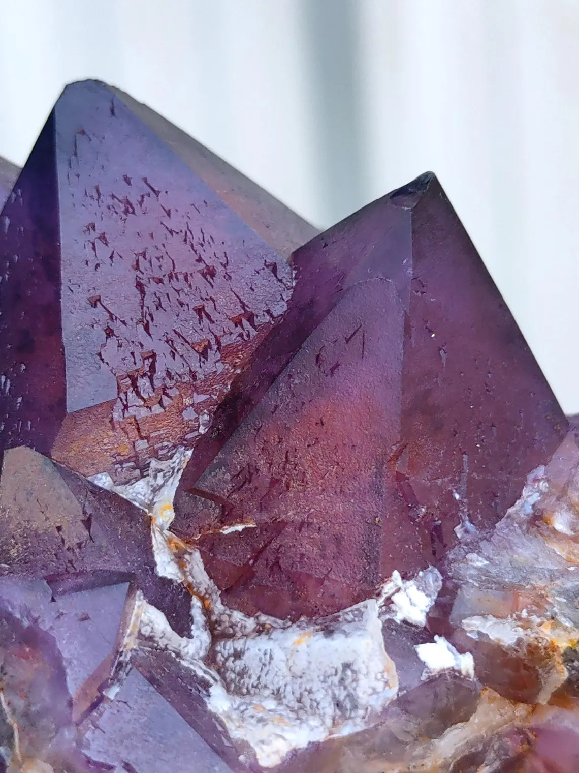 Alien Amethyst Phantom quartz cluster Natural minerals crystal in crystals