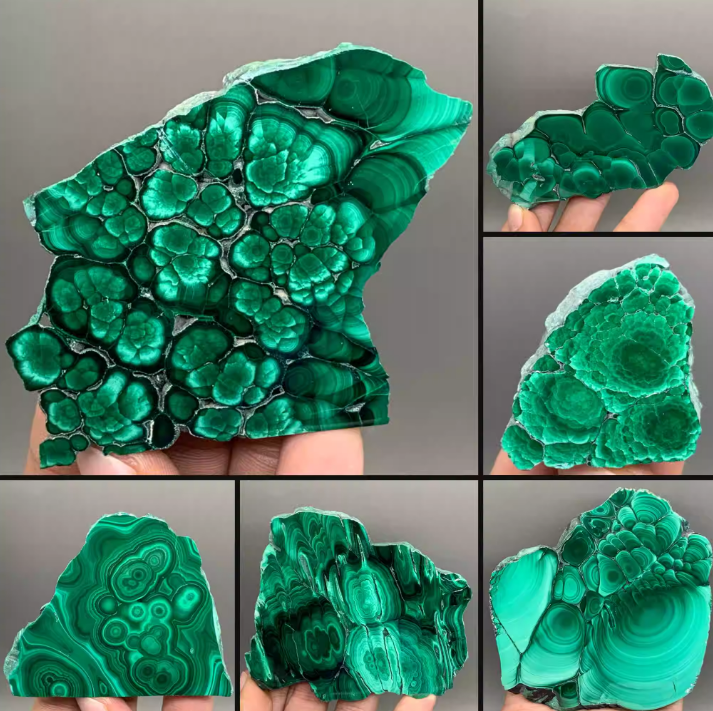 Malachite natural mineral crystal ore specimens