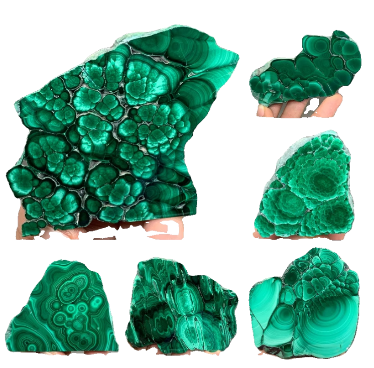 Malachite natural mineral crystal ore specimens