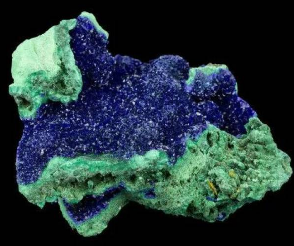Blue copper ore natural mineral crystal specimen