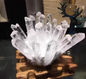 Natural white crystal cluster raw stone sample
