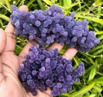 Indonesian grape agate natural mineral crystals
