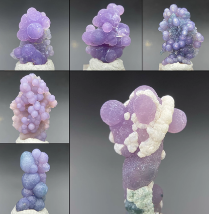 Indonesian grape agate natural mineral crystals