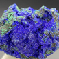 Blue copper ore natural mineral crystal specimen