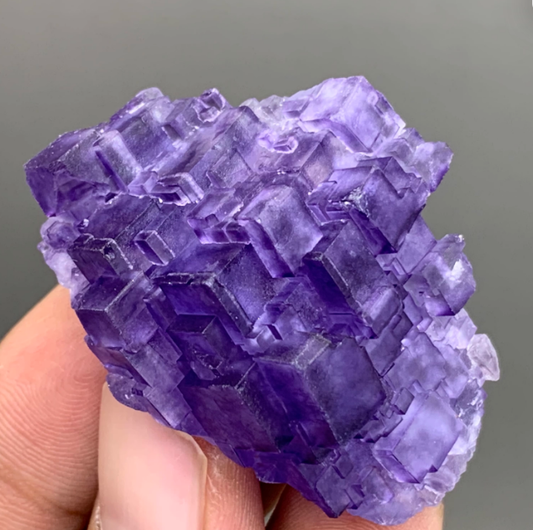 Xinjiang matrix fluorite purple natural mineral crystal
