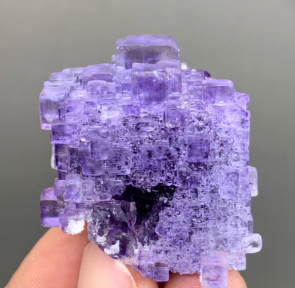 Xinjiang matrix fluorite purple natural mineral crystal